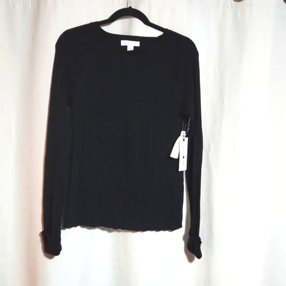 Treasure & Bond Women's Black Long Sleeve Knit Pullover Sweater M Nordstrom - Picture 1 of 8